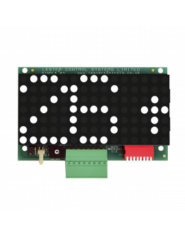 White 3-Digit Dot Matrix Indicator