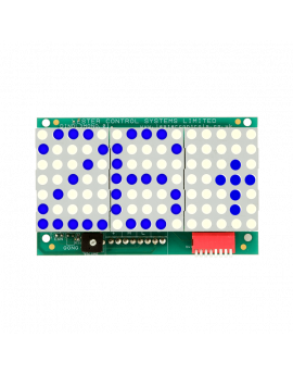 Blue 3-Digit Dot Matrix Indicator c/w Rear Terminals
